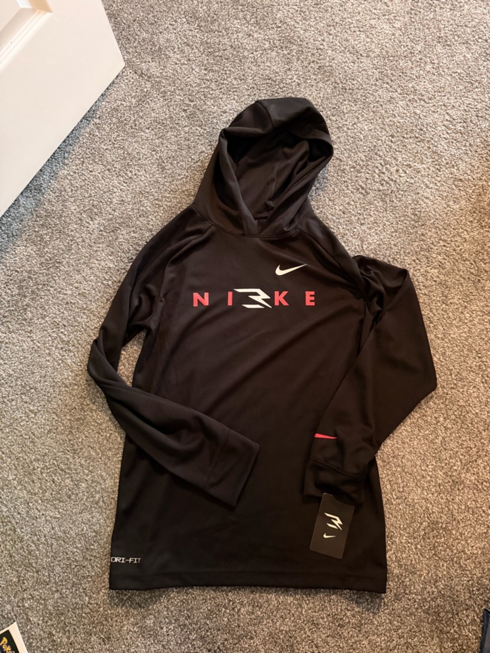 Nike Black dri-fit hoodie boys XL